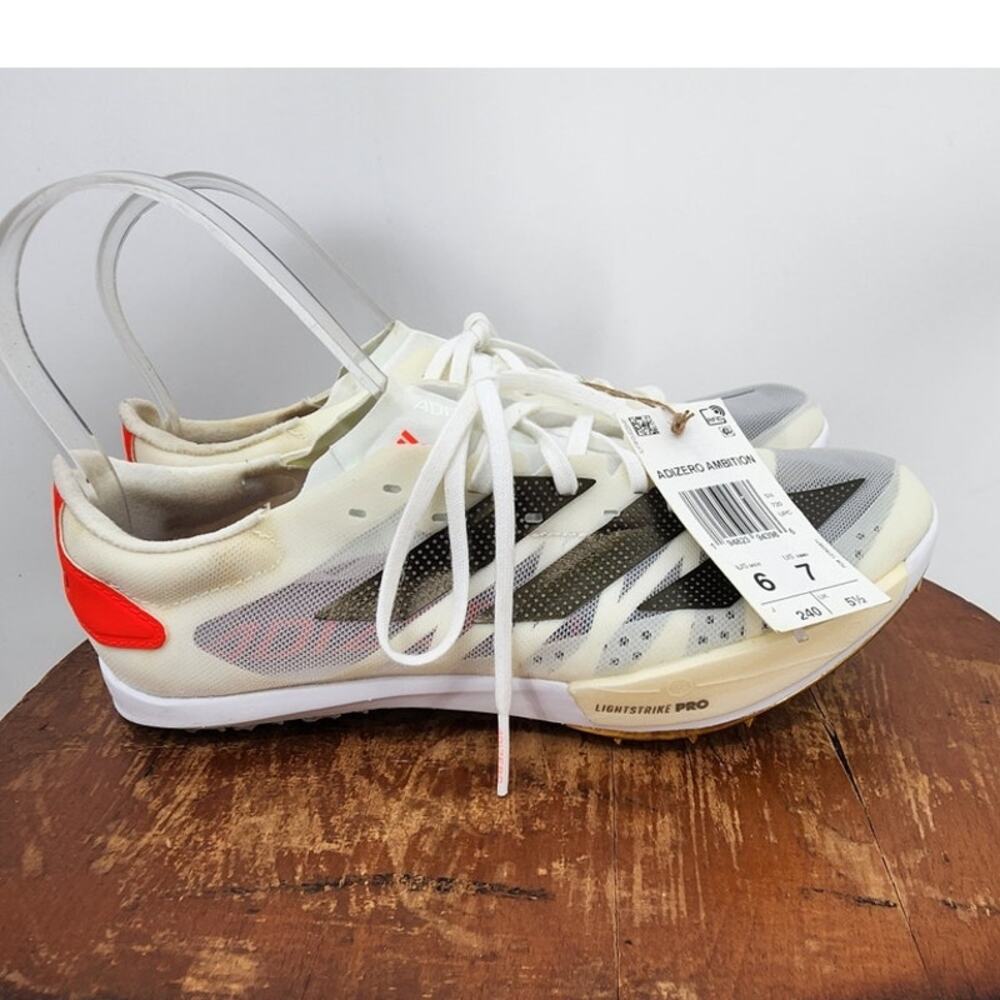 New Adidas‎ Women's Adizero Ambition Track and Field Shoe - Black/White  Size 7
